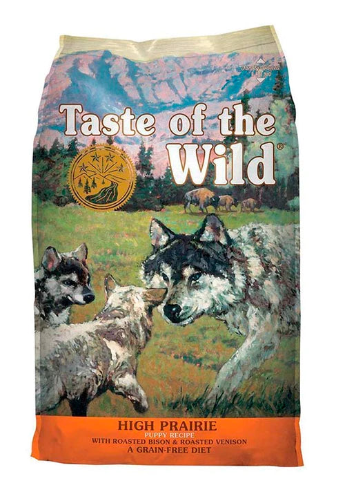 TASTE OF THE WILD HIGH PRAIRIE PUPPY RECIPE ROASTED WITH BISION & VENISON