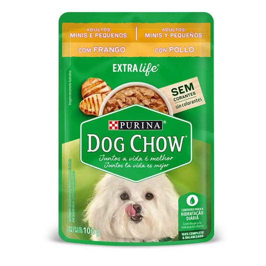 Dog Chow Adultos Minis y Pequeños Pollo - 100 Gr