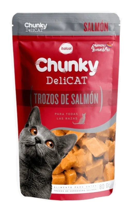 Chunky Pouch Delicat Salmón 80gr