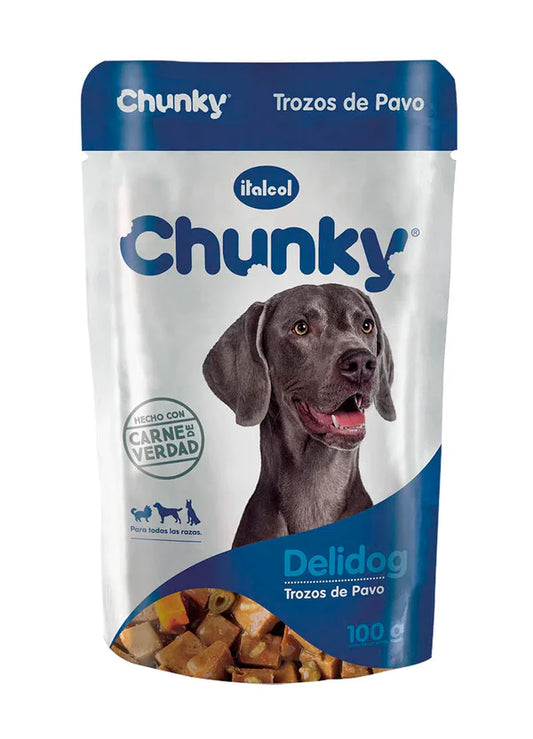 Chunky Pouch Delidog Pavo 100gr