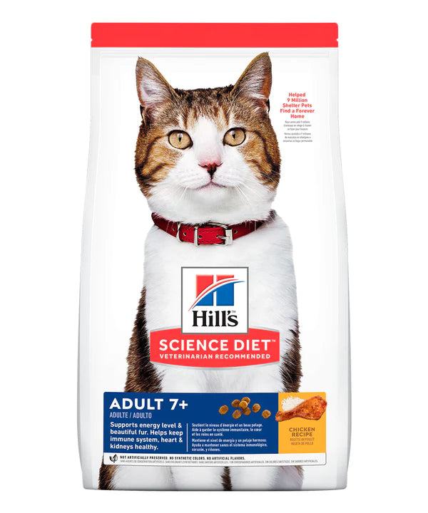 HILL´S FELINE ADULT 7+ X 4LB