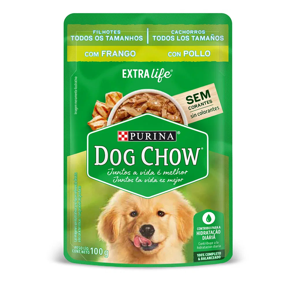 Dog Chow Cachorros Todos Los Tamaños Pollo - 100 gr