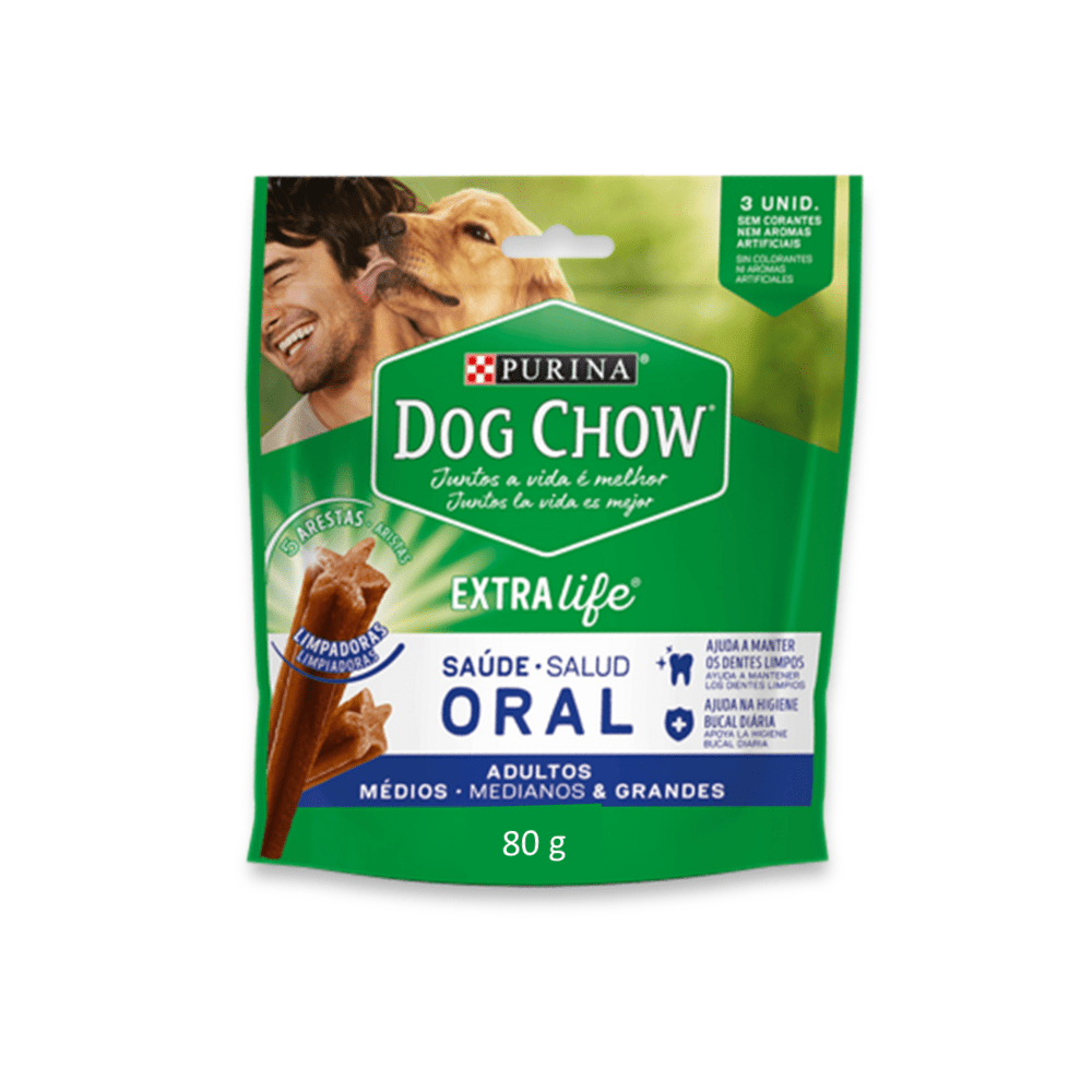 Dog Chow Salud Oral Medianos Grandes - 80 Gr