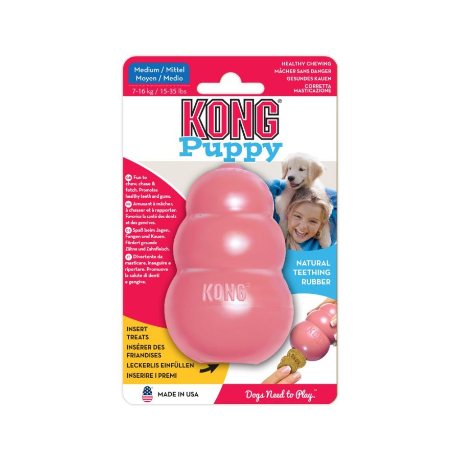 KONG PERRO CAUCHO PUPPY PORTAPASABOCAS