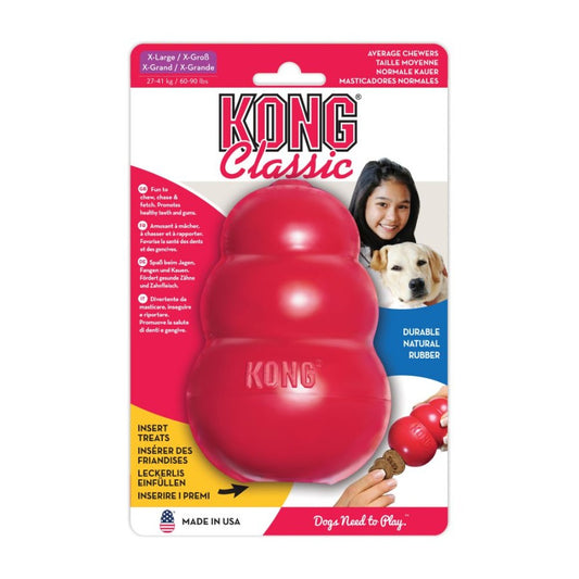 KONG PERRO CAUCHO CLASSIC PORTAPASABOCAS