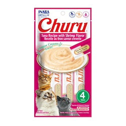 CHURU TUNA RECIPE WITH SHRIMP FLAVOR X 4 STICKS