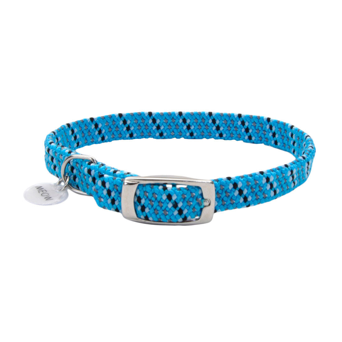 Collar Elástico Gato Coastal Elastacat Reflective Azul Negro